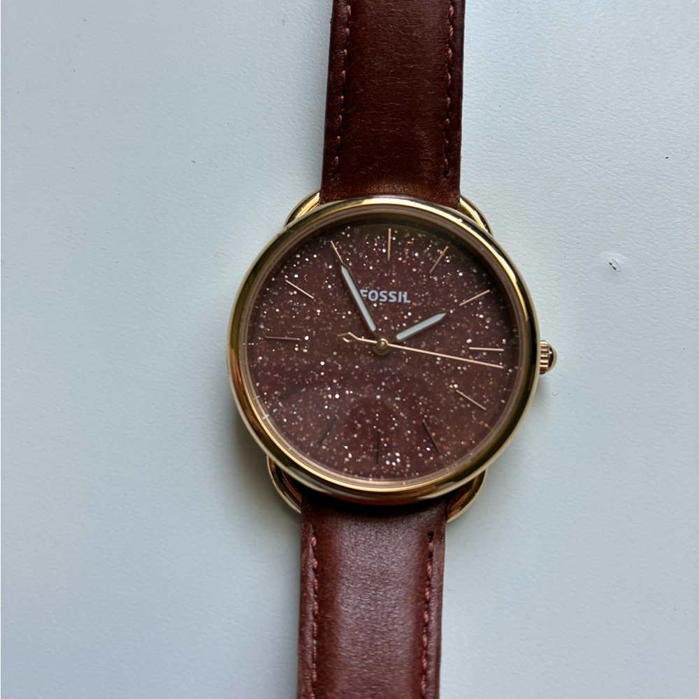 Fossil Brown and Gold Watch